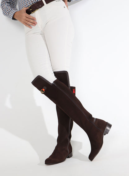 Woman Chocolate Brown Over-the-knee Boot