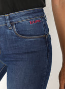 Pantalón Vaquero Azul Oscuro Mujer