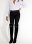 Women's Black Elastic Jeans 