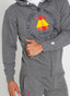 Gray Sweatshirt Spain Hood with Zip Man