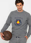 Gray Sweatshirt Man Spain Crew Neck