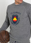 Gray Sweatshirt Man Spain Crew Neck