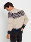 Men's Beige Greca Sweater