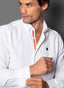 White Shirt Spain Button Collar Man