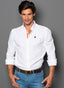 White Shirt Spain Button Collar Man