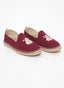 Espadrille Rouge Vin Logo Crème Homme