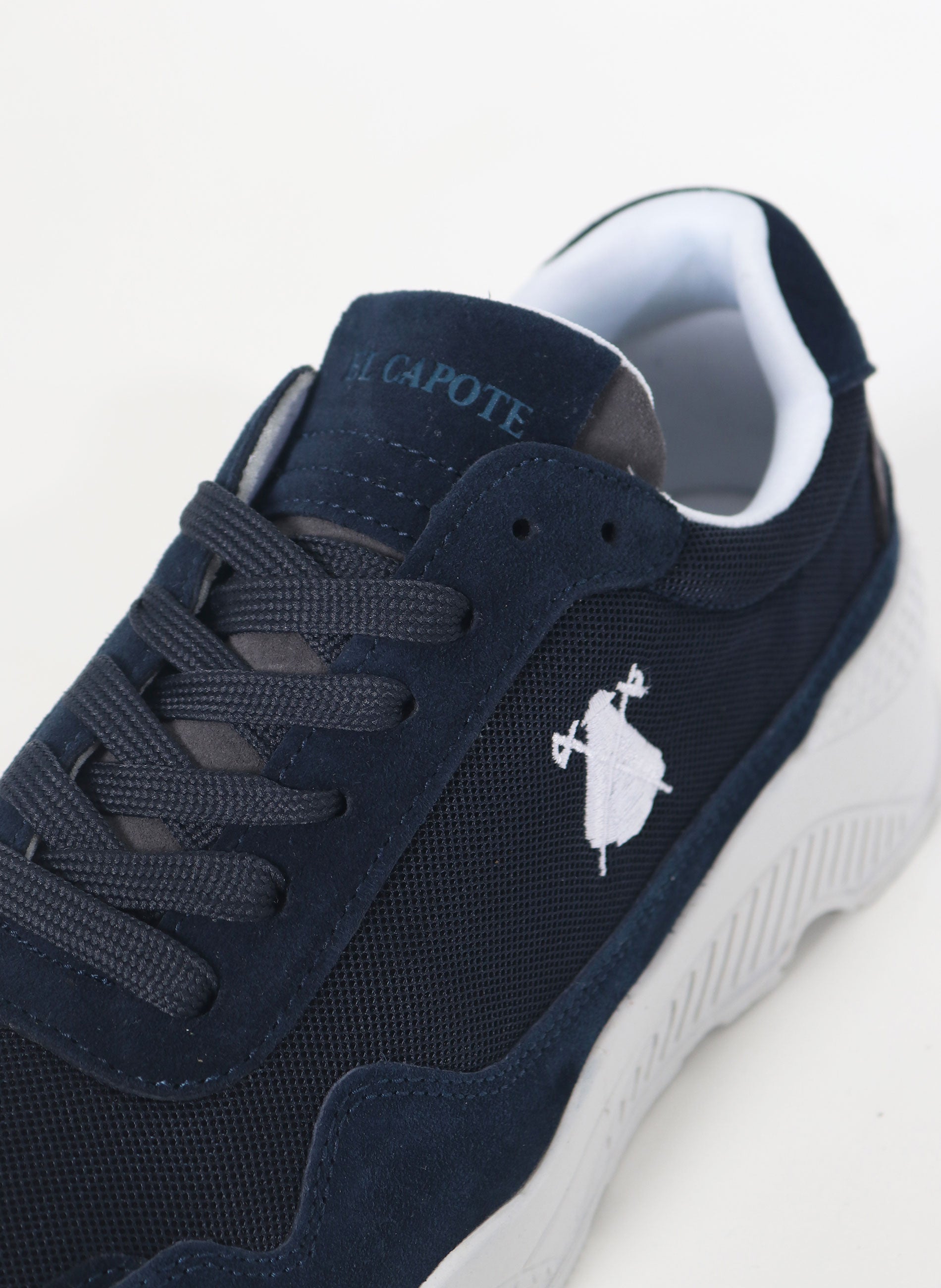 Navy Blue Grid Sneaker Man