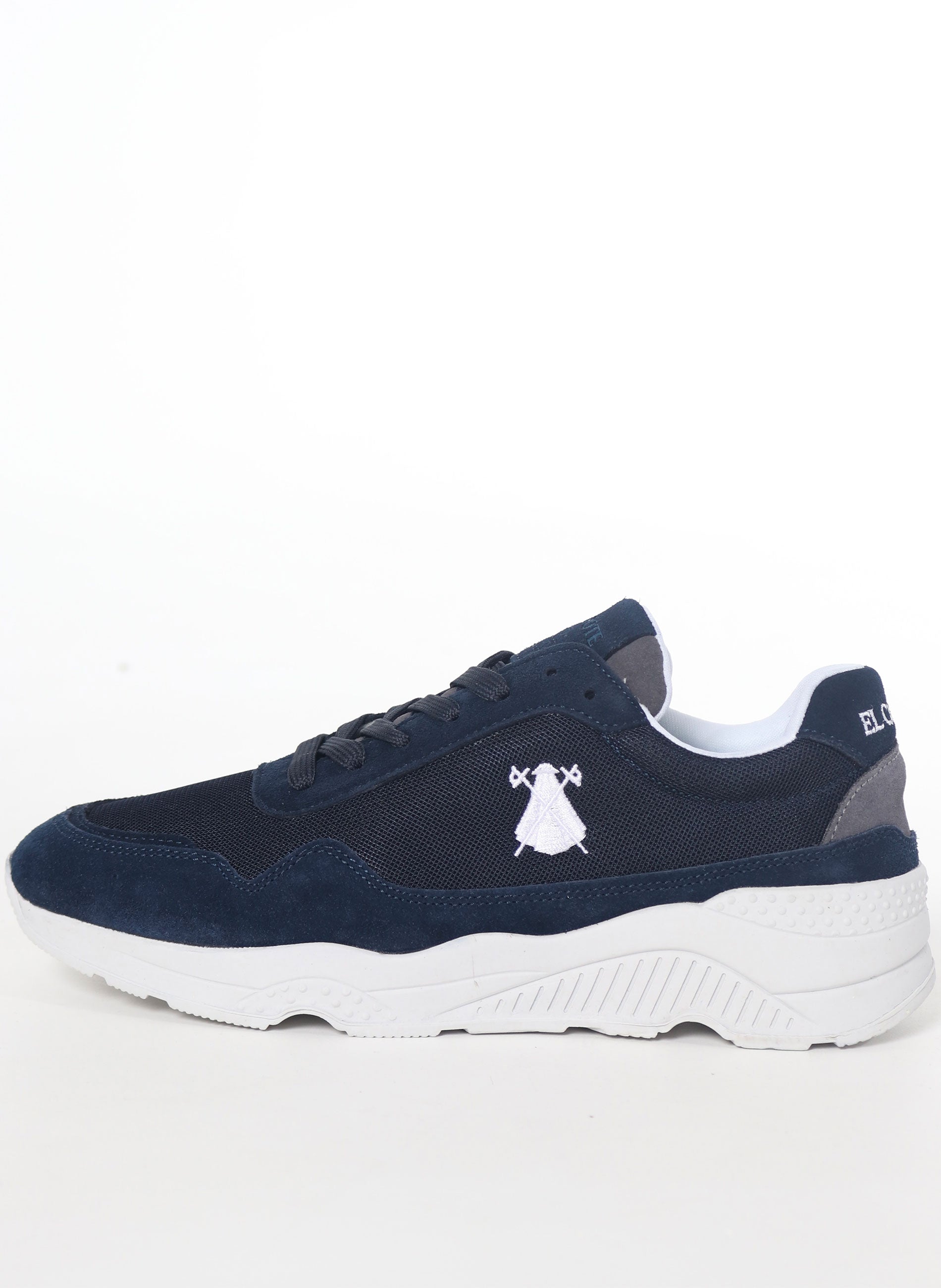 Navy Blue Grid Sneaker Man