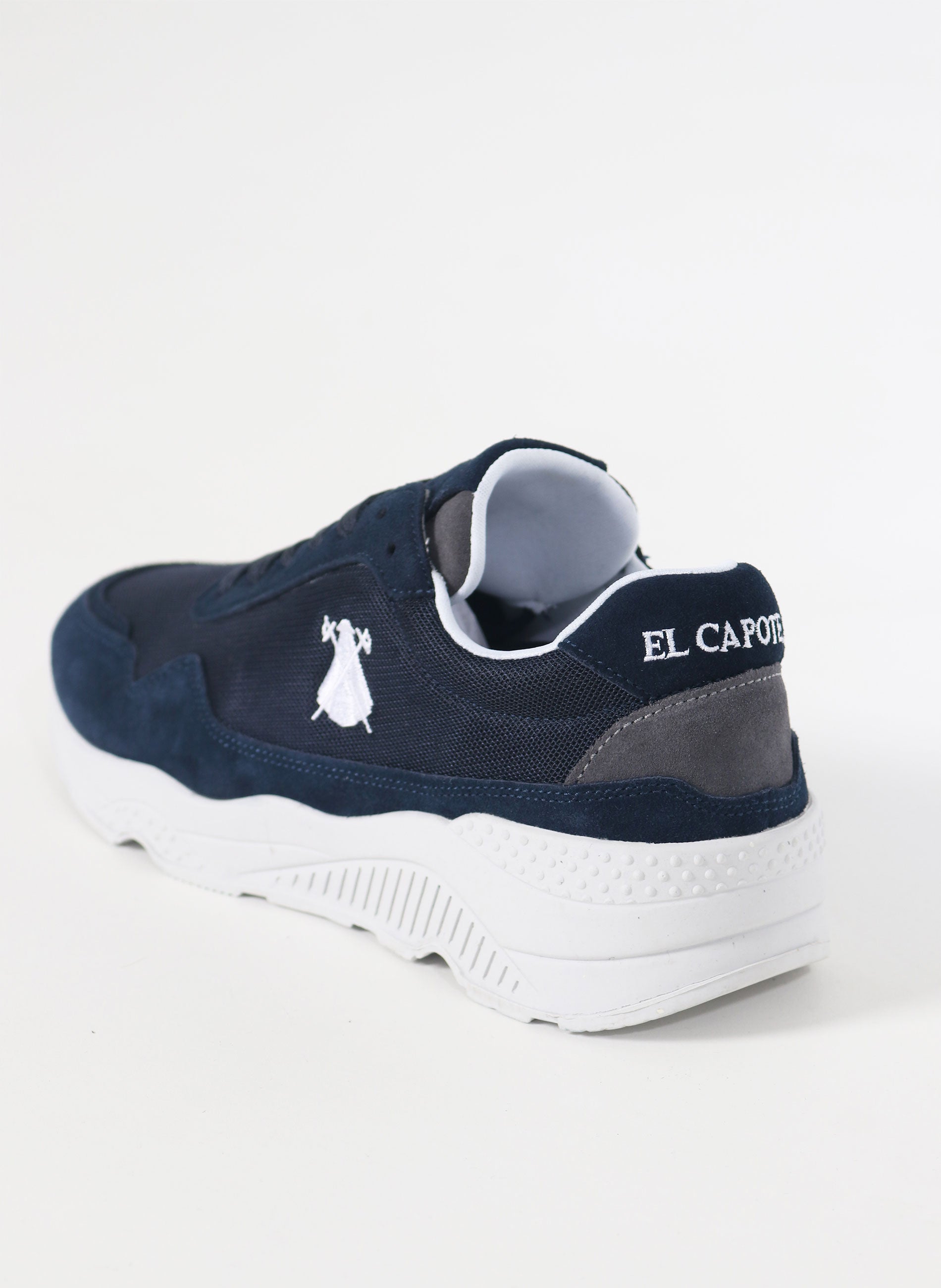 Men's Navy Blue Grid Sneaker