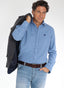 Honeycomb Blue Shirt for Men