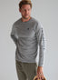 T-shirt gris à manches longues pour homme