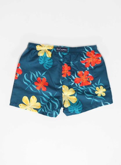 Men's Blue Indigo Flowers Swimsuit