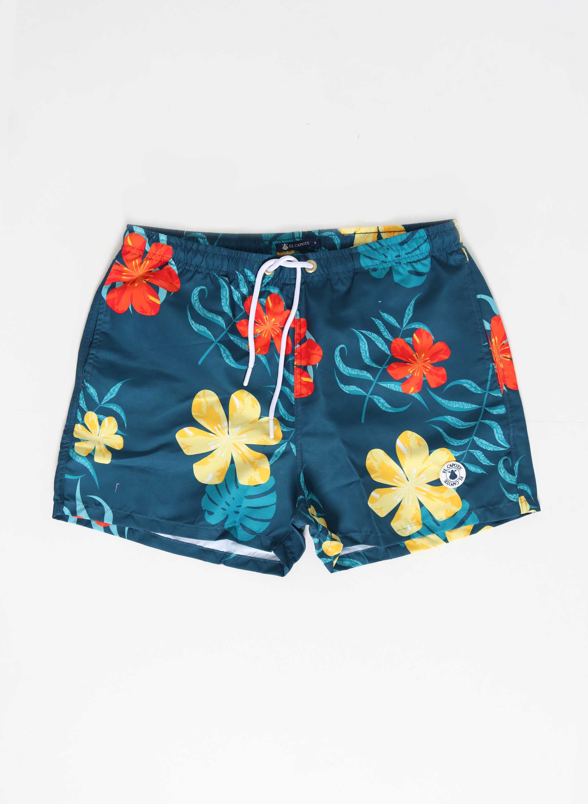 Men's Blue Indigo Flowers Swimsuit