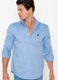 Chemise Oxford Homme Bleue 