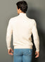 Men's Beige Turtleneck Sweater