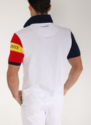 Polo Blanco Manga España Hombre