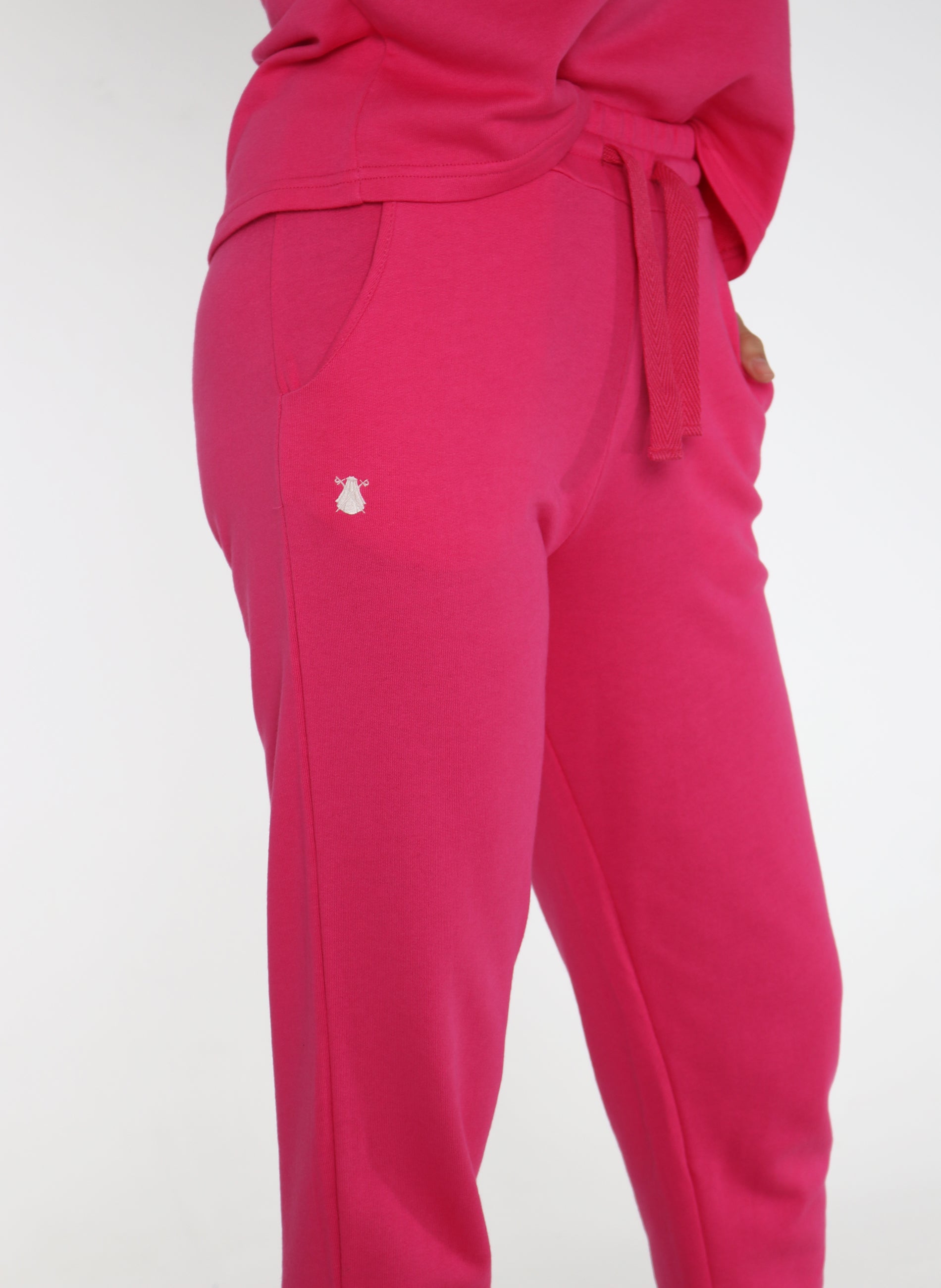 Weiche, rosafarbene Capote-Hose für Damen