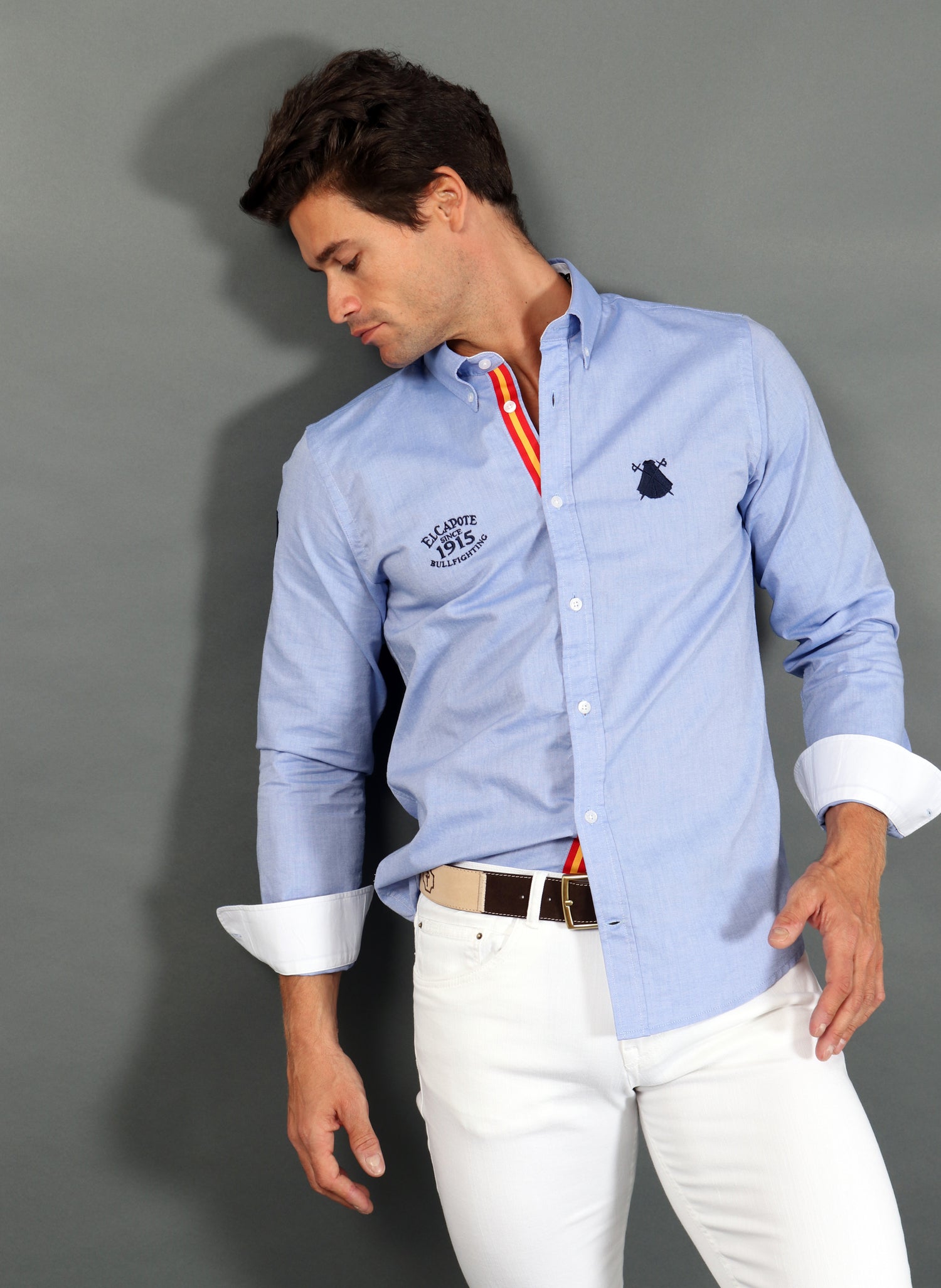 Men's Regata Spain Blue Oxford Shirt