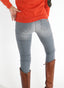 Gray Elastic Jeans Woman Spain 