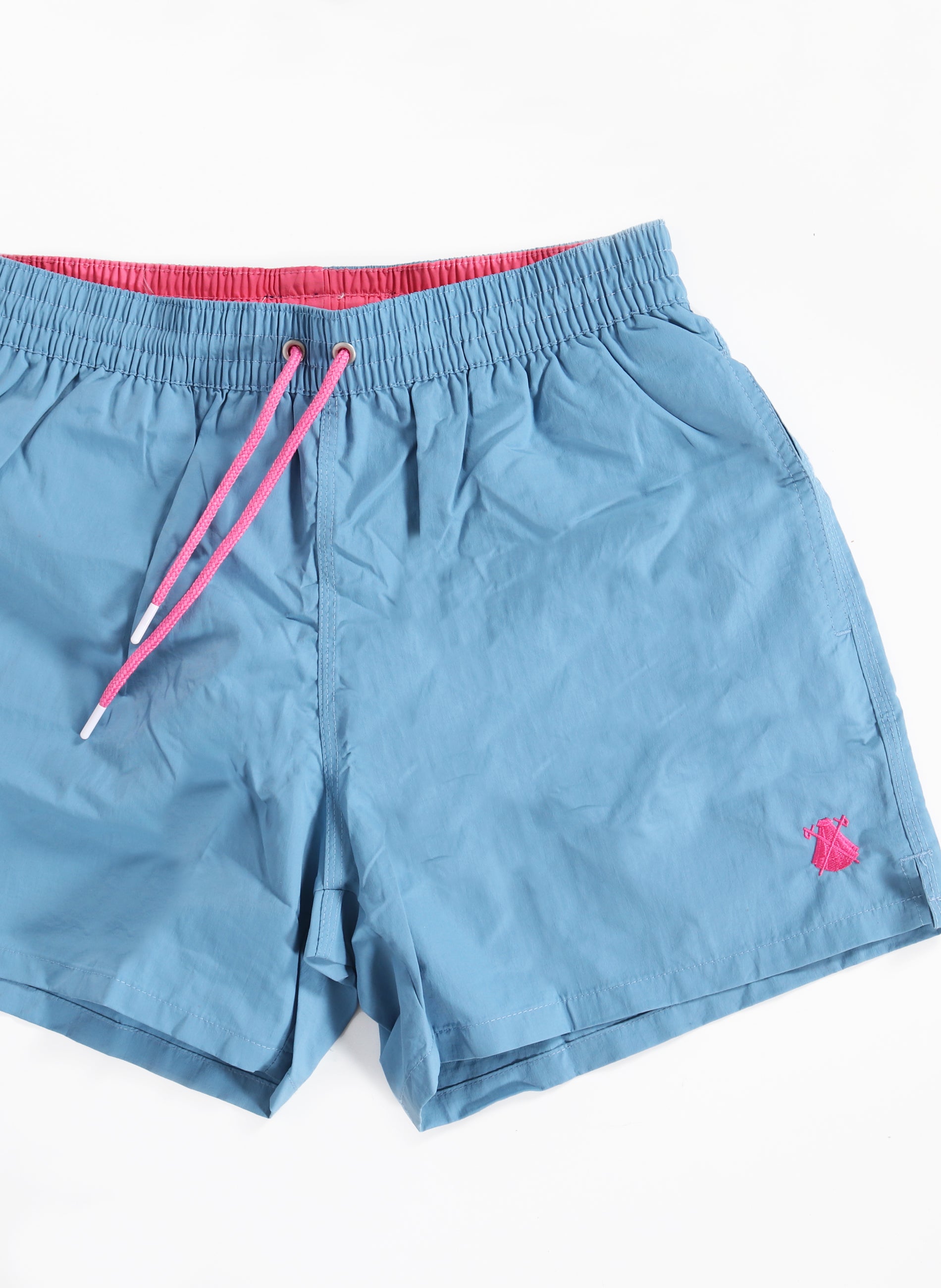 Light Blue Swimsuit with Pink details for Man