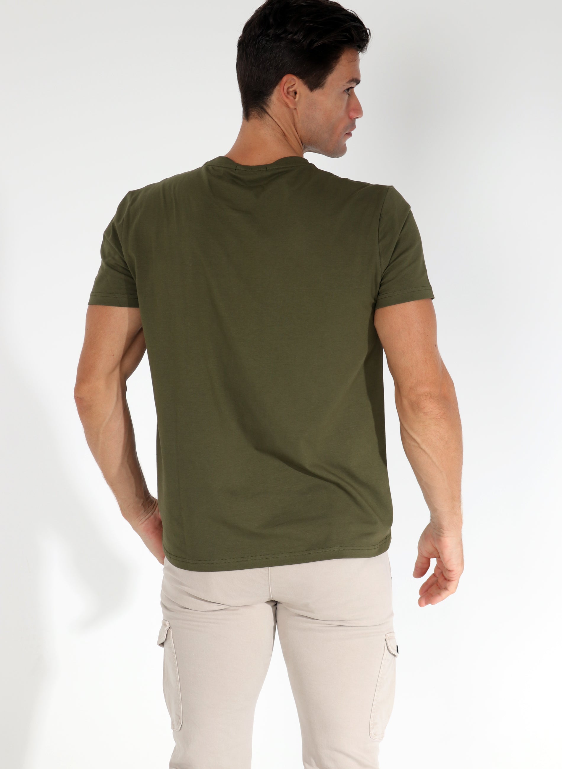 T shirt Homme Vert Kaki Hommage Hern n Cort s