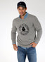 Pull Homme Gris À Slogan Circulaire