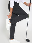 Men's Gray Pinstripe Jogger Pants