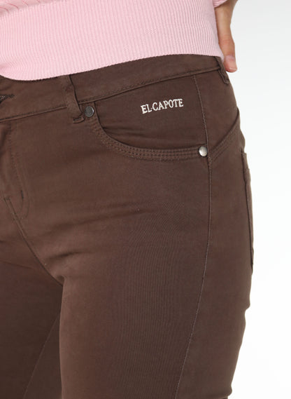 Women's Brown Satin Pants