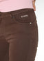 Brown Satin Woman Trousers 