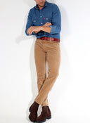 Pantalón Hombre Camel Micro Pana