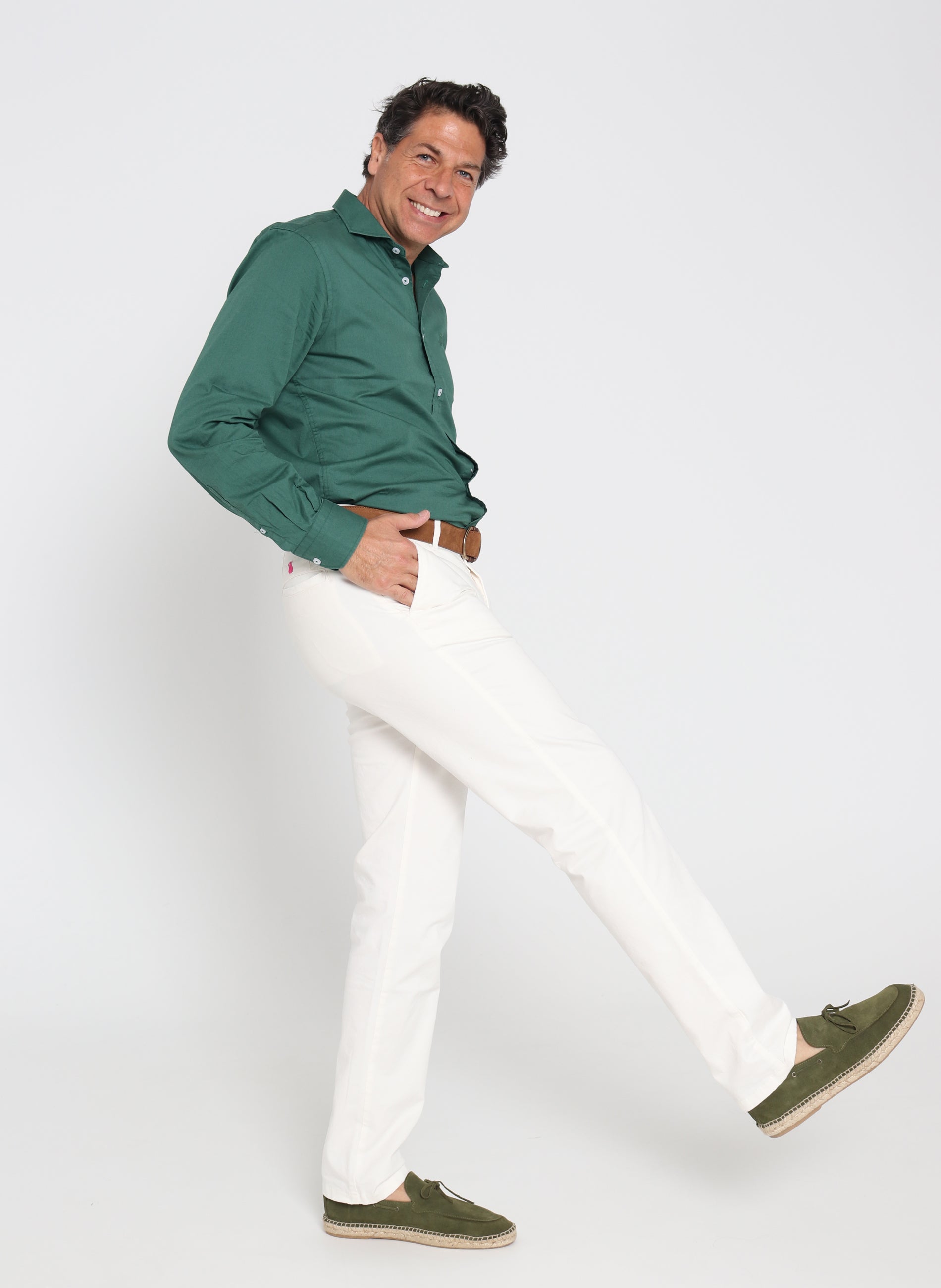 Pantalon discount chino blanco