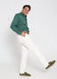 Pantalón Tipo Chino Blanco Hombre