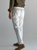 Pantalón Jogger Blanco Hombre