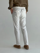 Pantalón Jogger Blanco Hombre