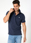 Polo Hombre Jackard Azul