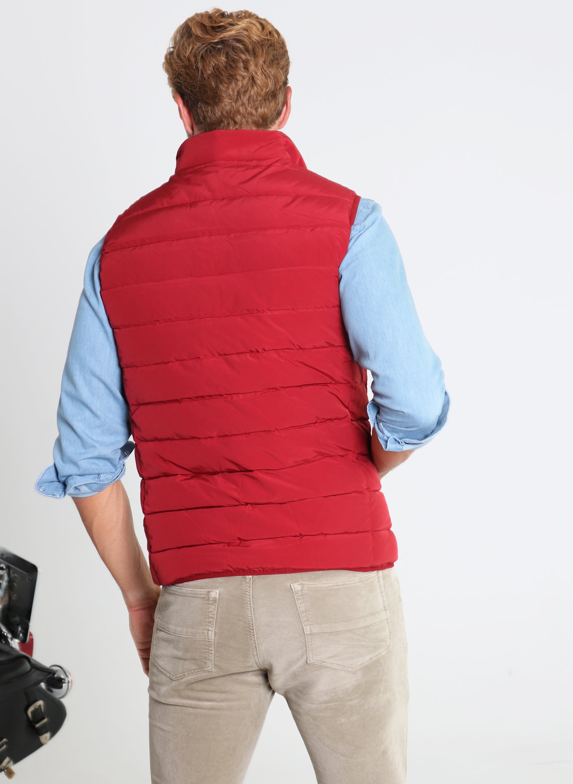 Gilet shop plume homme