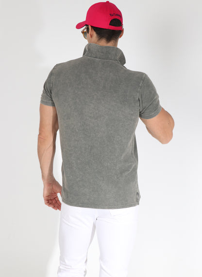 Polo Man Garment Dye Gray