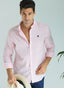 Pale Pink Linen Man Shirt