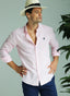 Pale Pink Linen Man Shirt