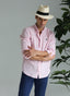 Pale Pink Linen Man Shirt