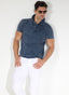 Polo Tinte en Prenda Azul Hombre