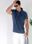Polo pour homme Dye in Blue Garment