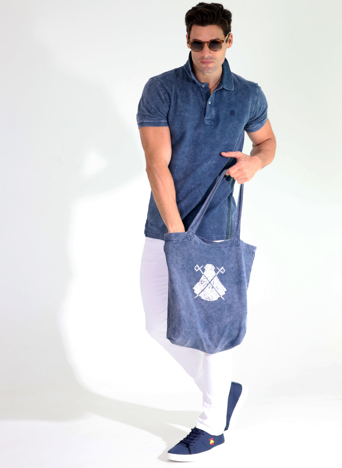 Polo Blue Fabric Bag