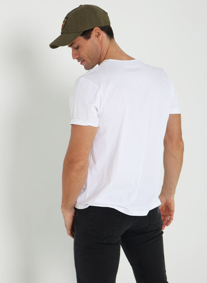 Weißes T-Shirt für Männer Camouflage