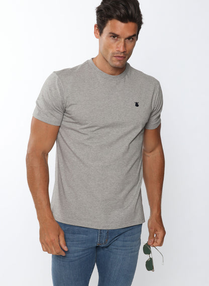 Basic graues T-Shirt für Herren