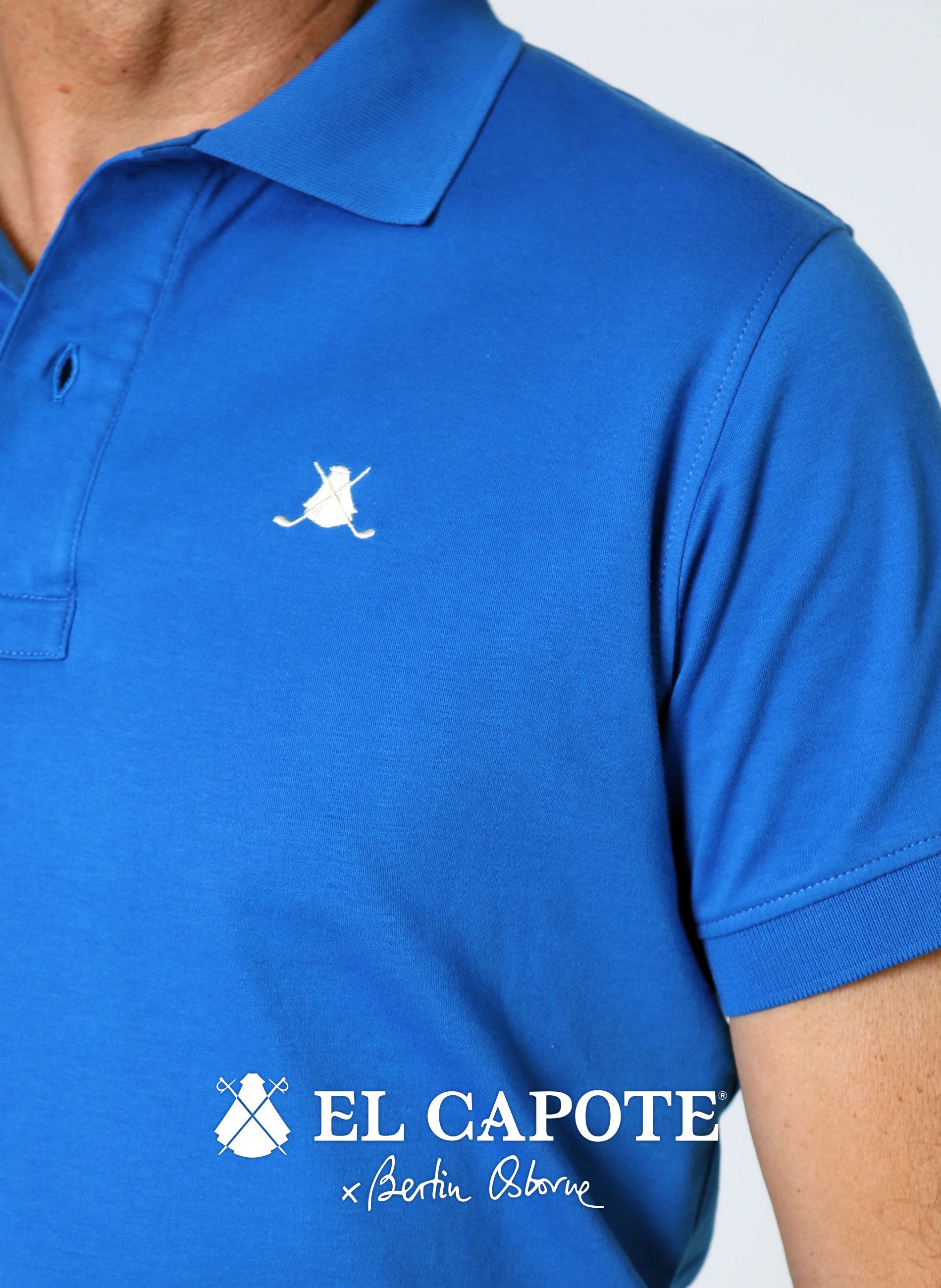 Blau x Bertin Osborne pour homme Golf-Poloshirt