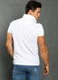 Polo Homme Classique Logo Blanc Capote Rose