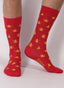 Chaussettes Rouges Machos et Capes Albero 