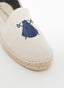 Alpargata Beige Logo Azul Marino Hombre