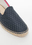 Navy Blue Polka Dots Espadrille Pink Logo Capote Man